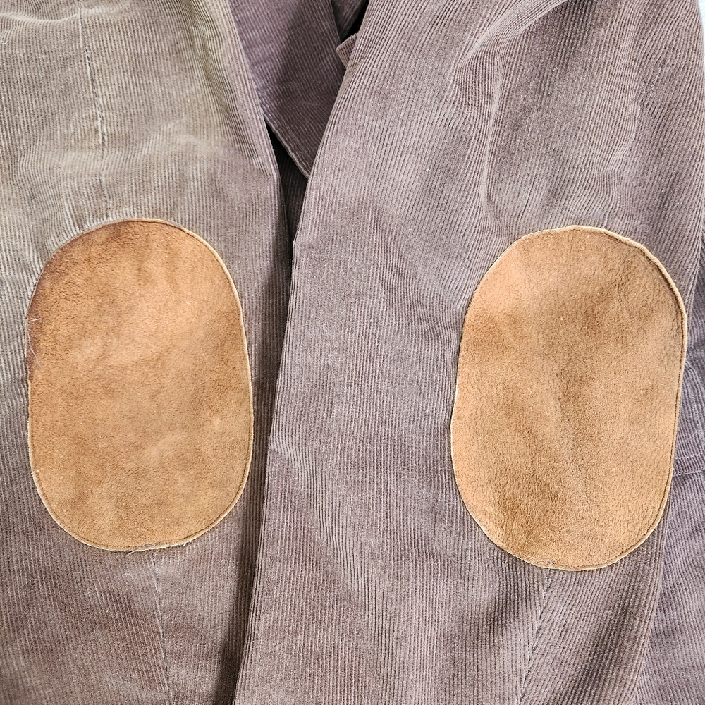 Vintage LEVI'S Menswear Brown Blazer Size L Corduroy Elbow Patch Front Pockets - Picture 6 of 11